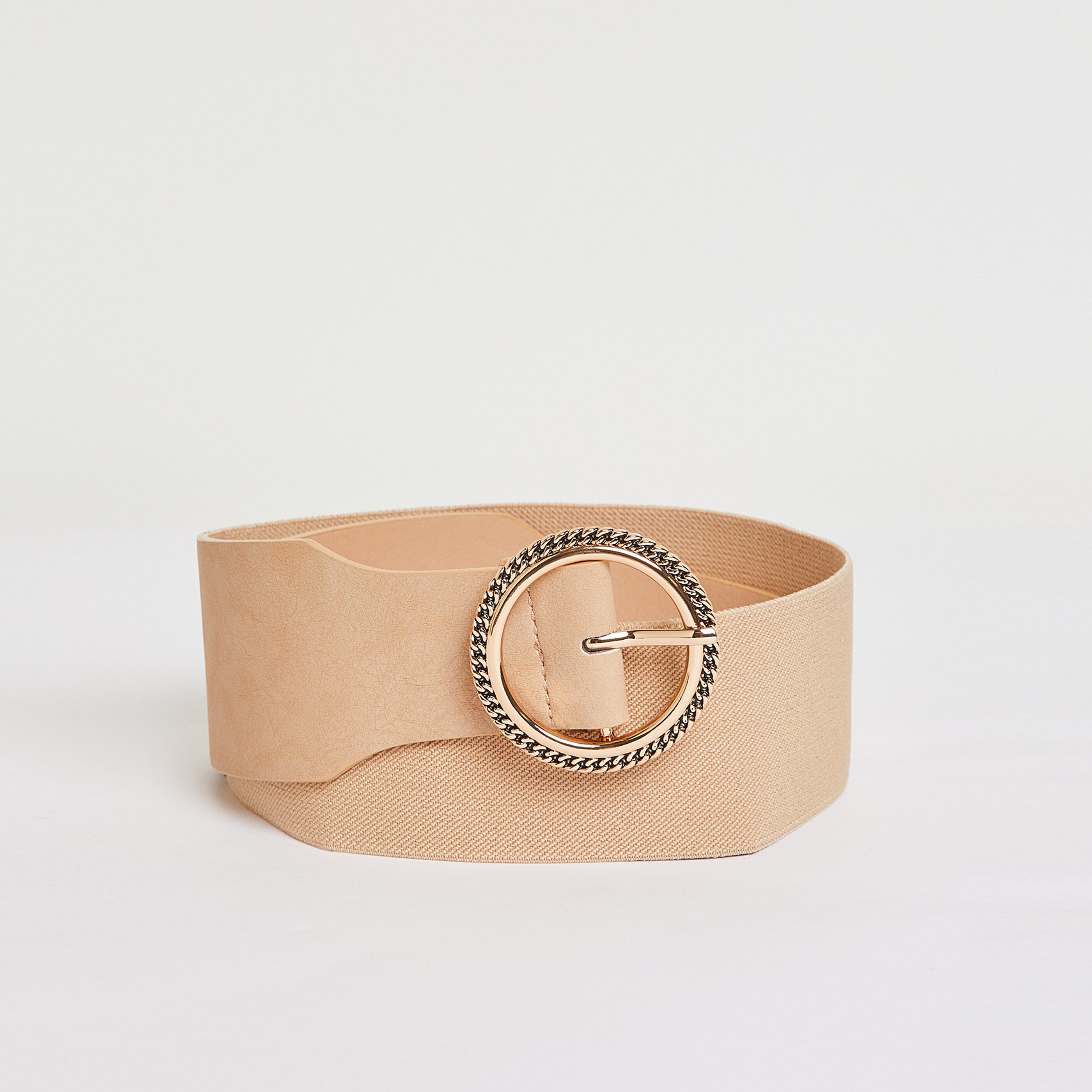 Ceinture large femme - BEIGE