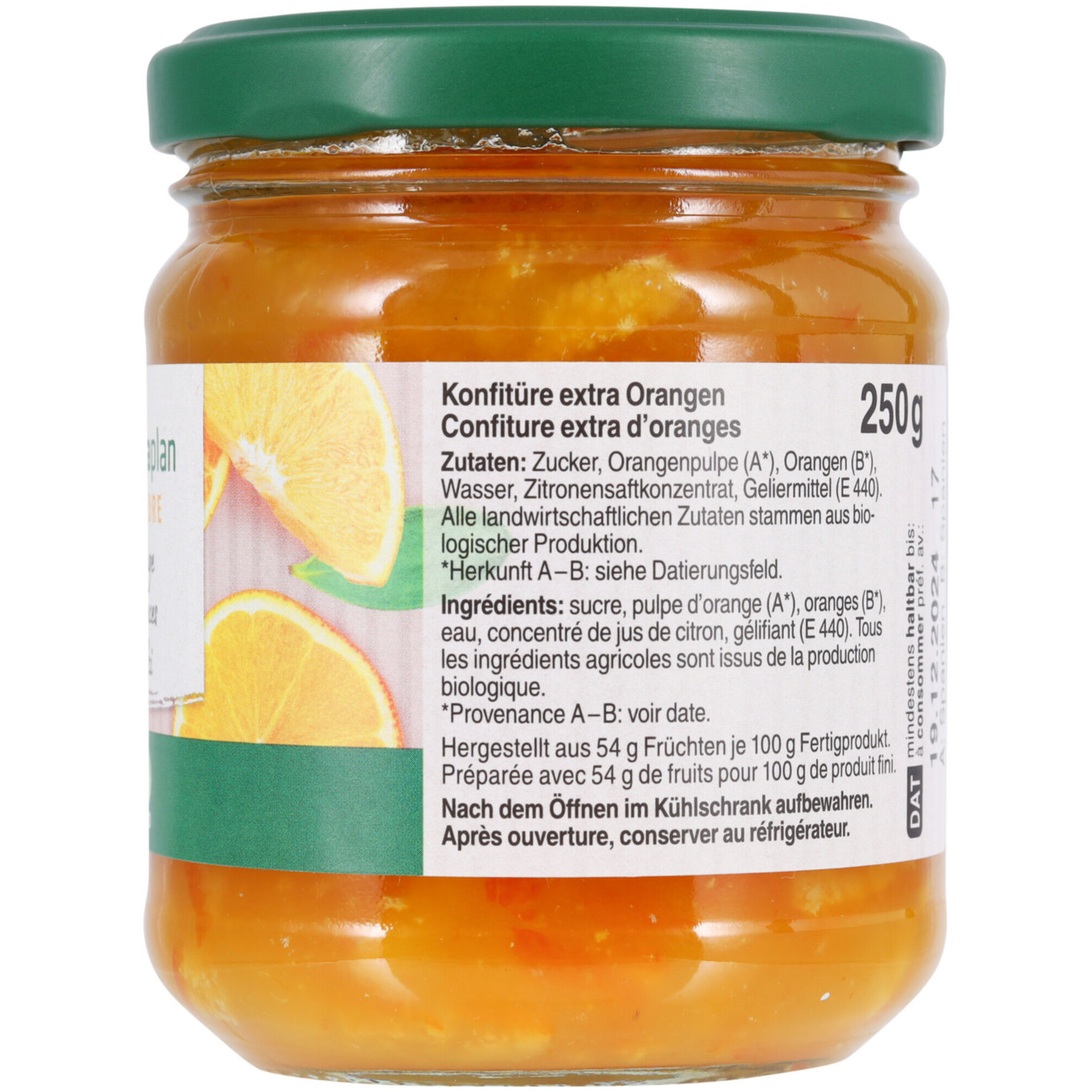 Naturaplan Bio Konfitüre Orange süss