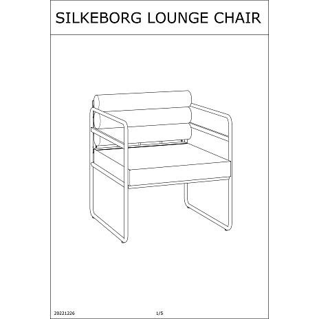 Silkeborg loungestol 2-pak
