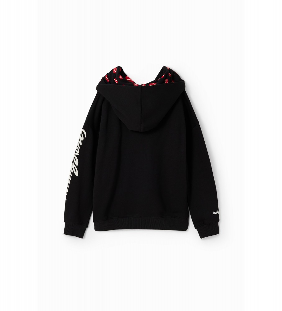 Moletom preto Desigual The Rolling Stones