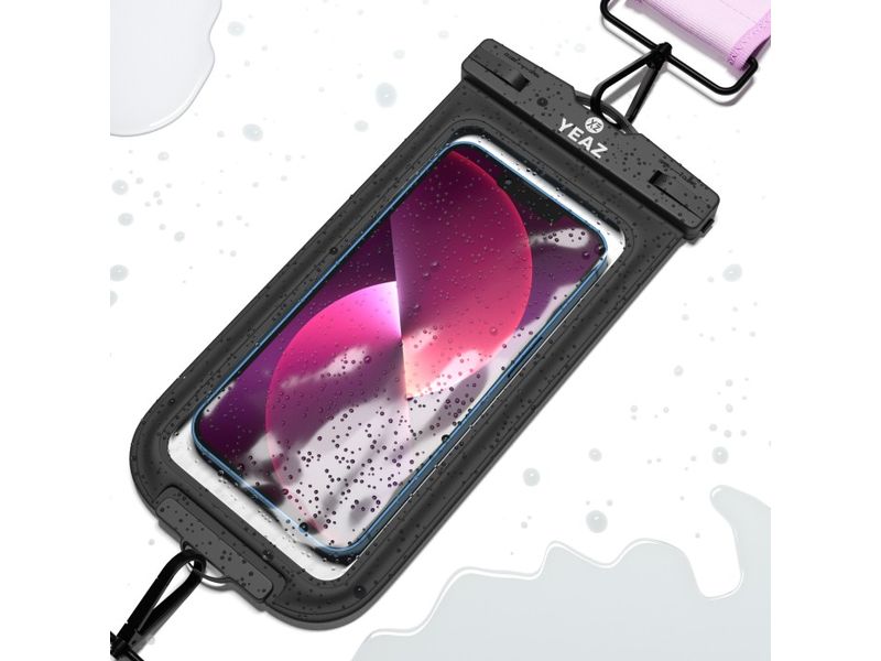 YEAZ Ocean Shot Phone Case Holder Schwarz/Lila Schutzhülle für Mobiltelefone
