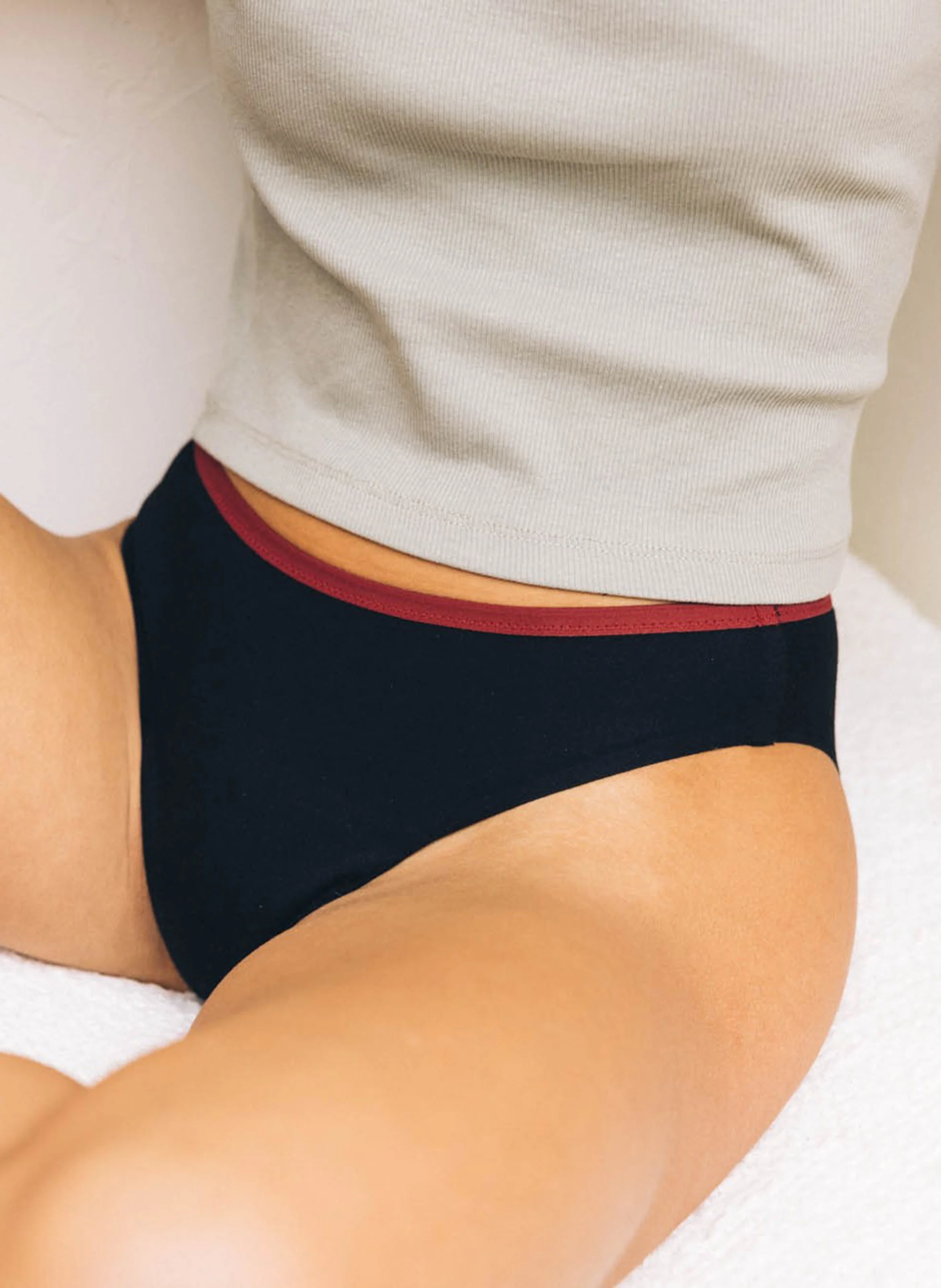 Culotte menstruelle en coton Flux Abondant | Noir