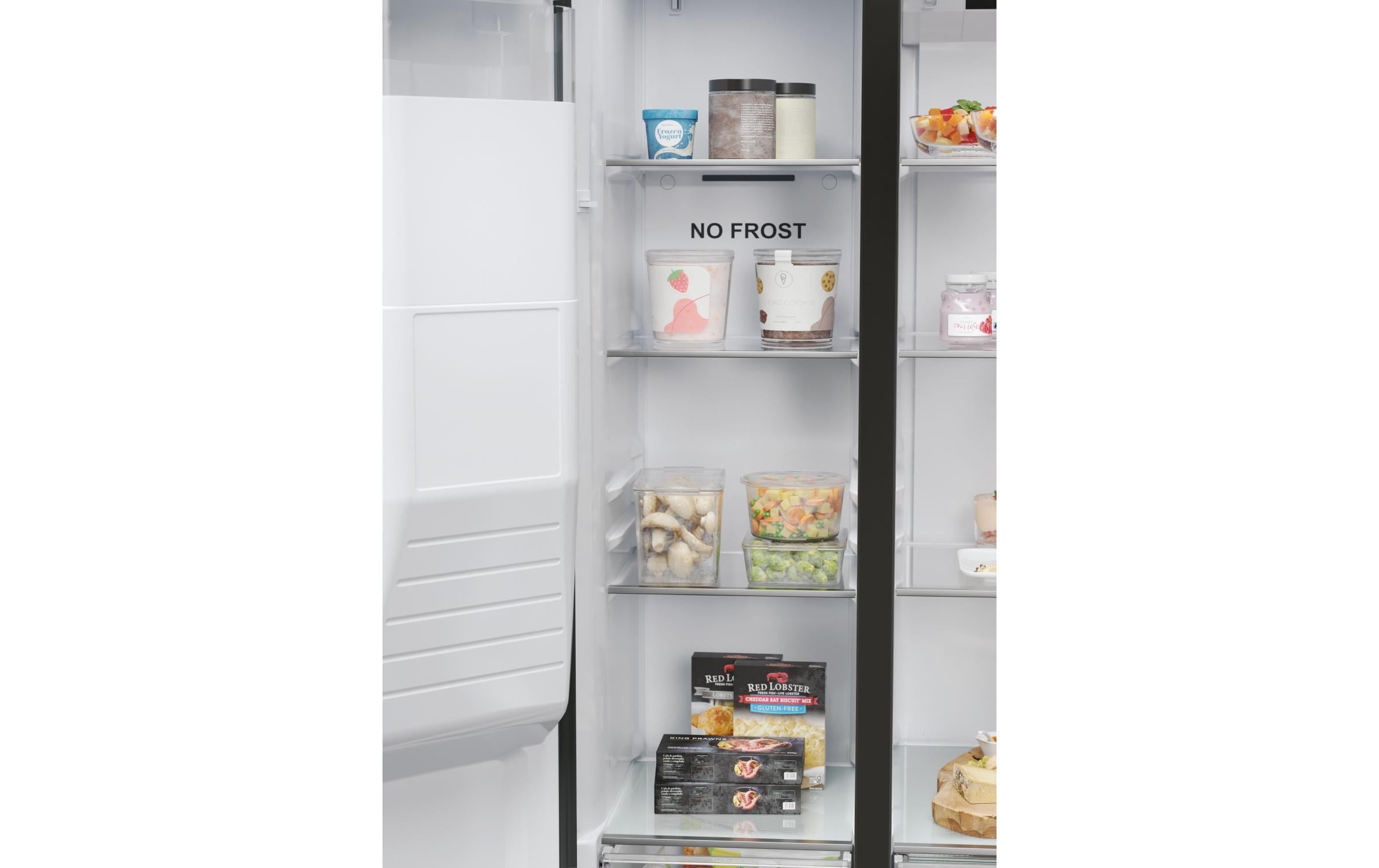 Foodcenter HSR5918DIPB Schwarz<br>Side by Side Kühlgerät