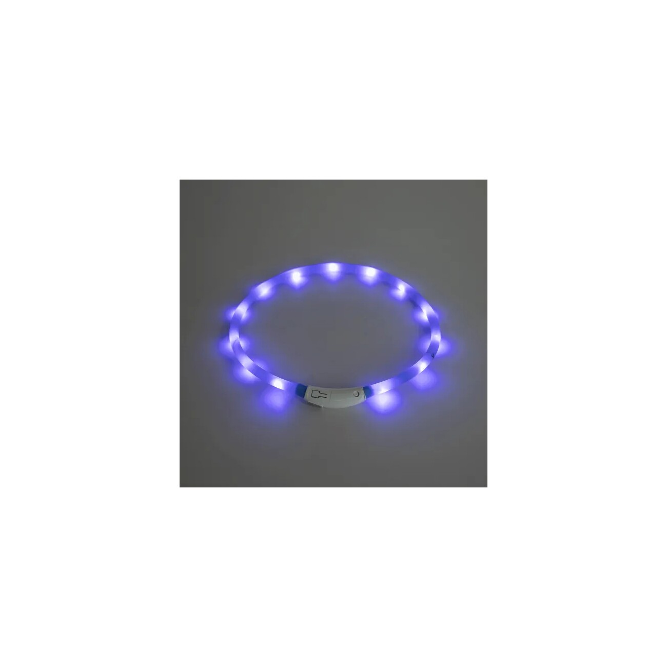 nobleza LED-Hundehalsband aus flexiblem Silikon – Zuschneidbar, Leicht, 3 Leuchtmodi grün