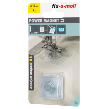 Magneet Neodymium te naaien 12x2mm 4 stuks