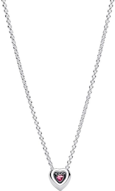Pandora - Timeless 925 Sterling Silver - Dames Ketting - Zilver/Roze