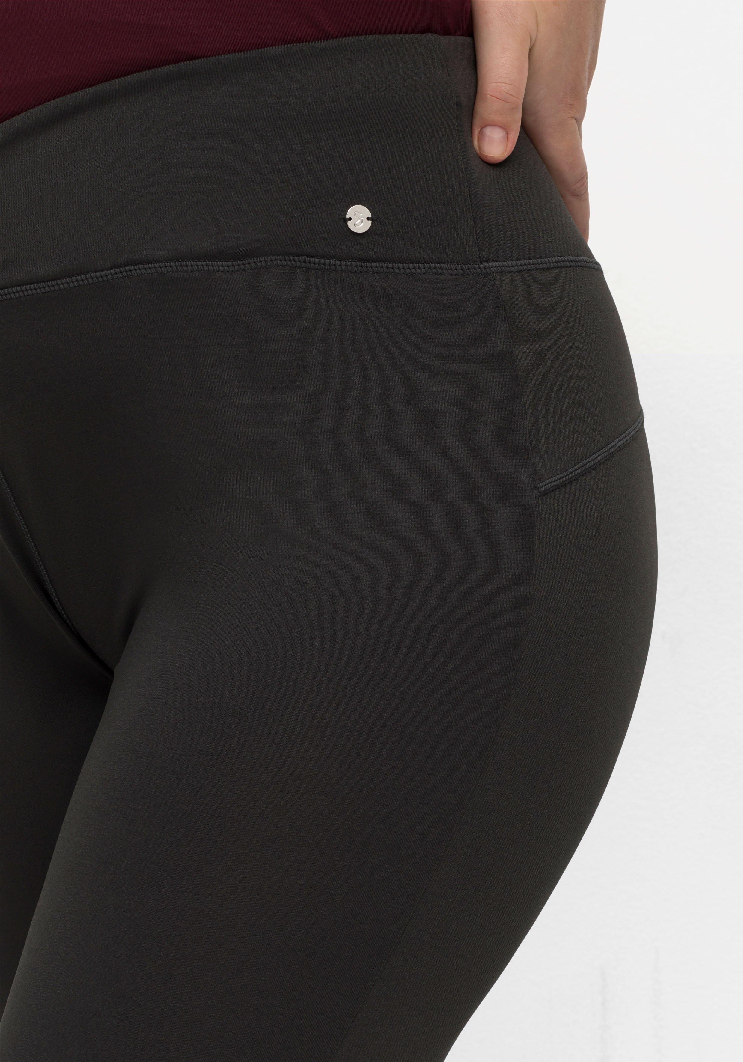 Sportleggings in 3/4-Länge, mit raffiniertem Bund