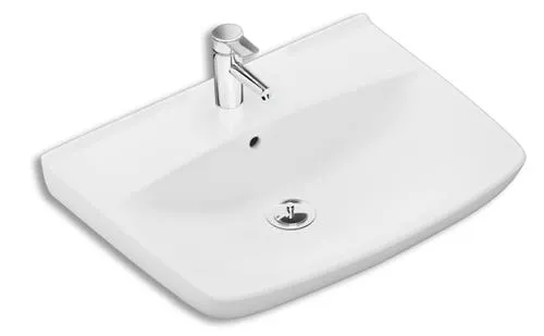 Ifö Spira vask lige 60cm 15062 - montering bolte/bæringer, m.hanehul m.overløb dybde 145
