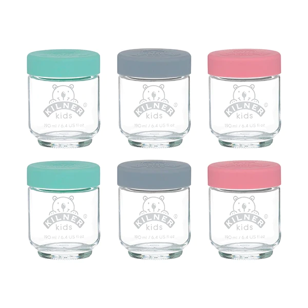 Lot de 6 bocaux bébé 190 ml Kilner Kilner