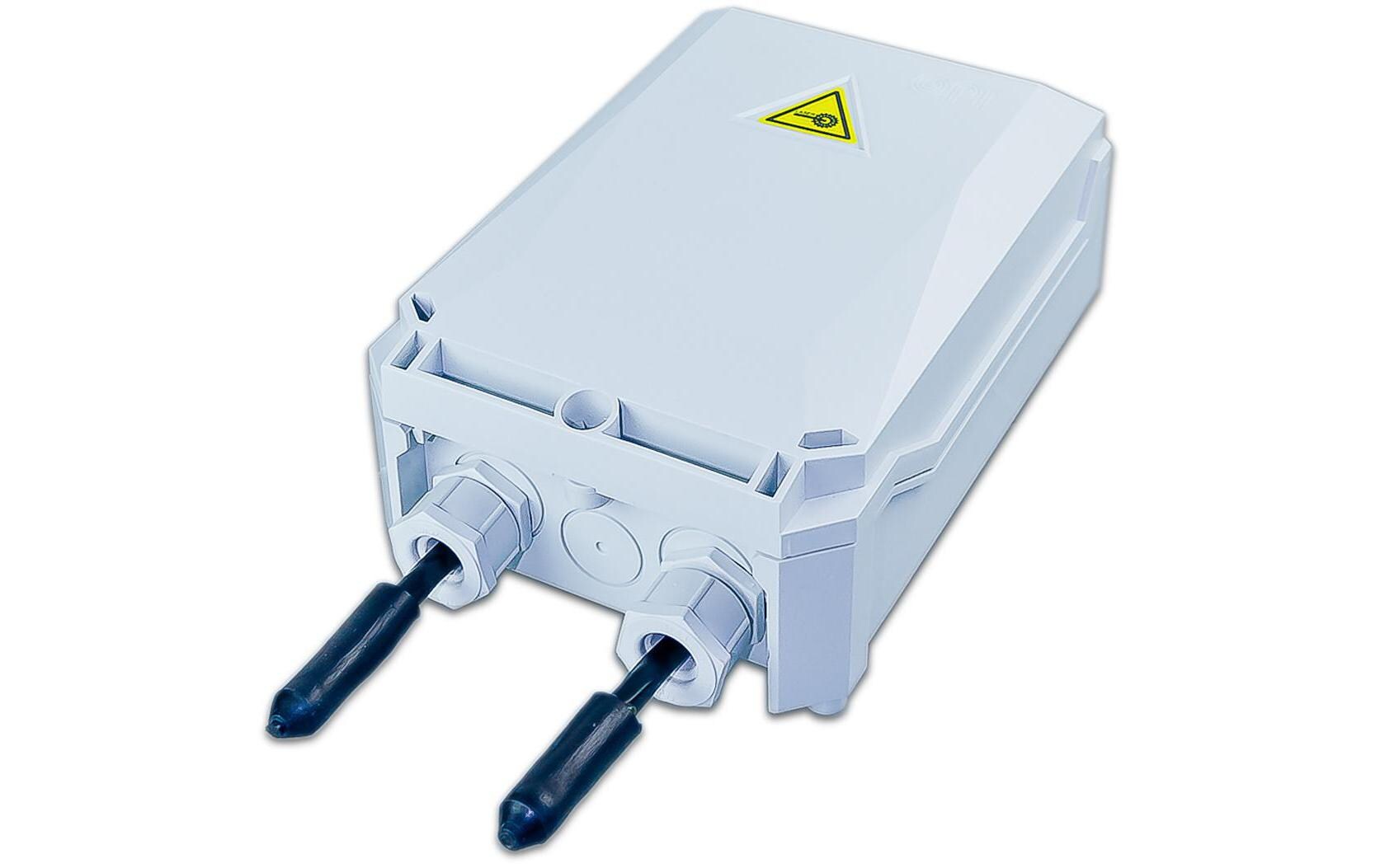 Spleissbox IP55 Wandbox Mini Patch für 48 FasernIP55 Wandbox Mini Patch