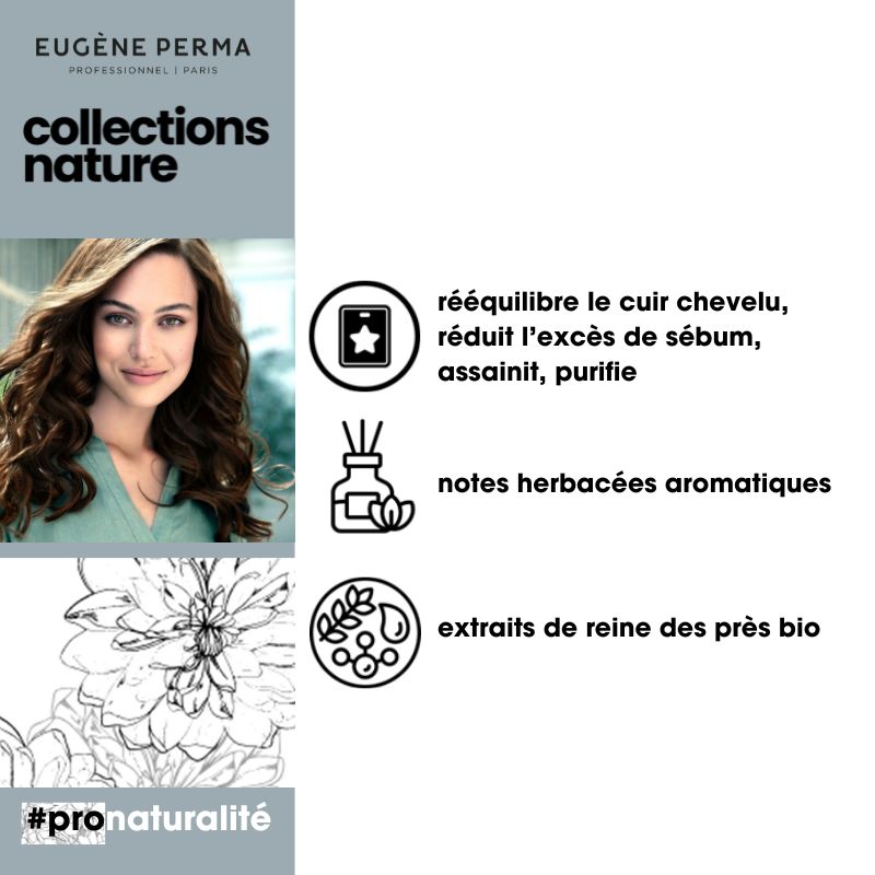 Shampooing purifiant détox Collections Nature Eugène Perma 1000ml