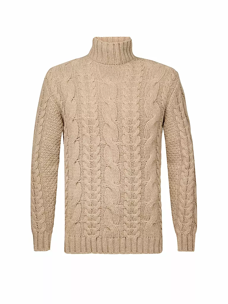 PROFUOMO Rollkragenpullover braun