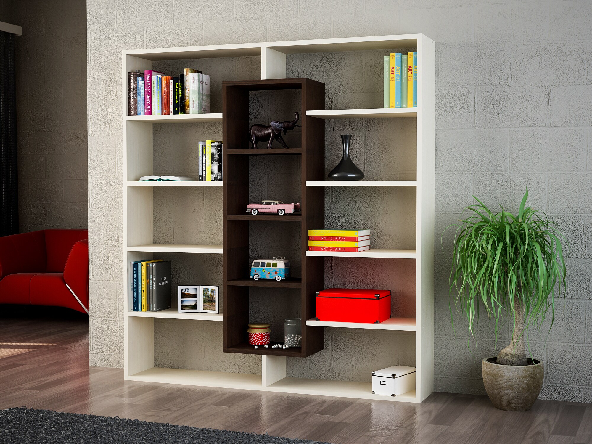 Bücherregal Ample Ahornbraun Venge
