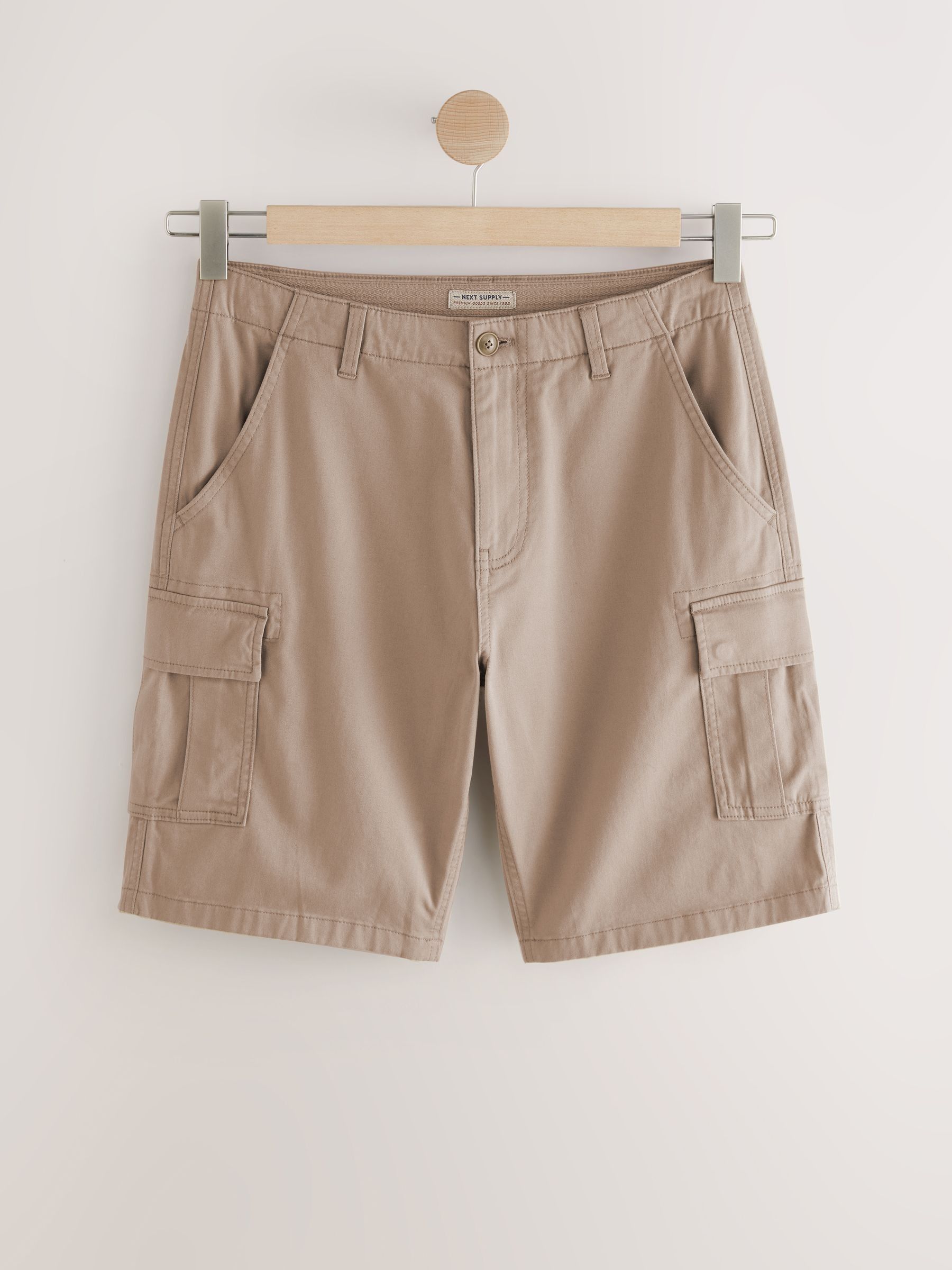 Bruin - Stretchy Korte cargobroek