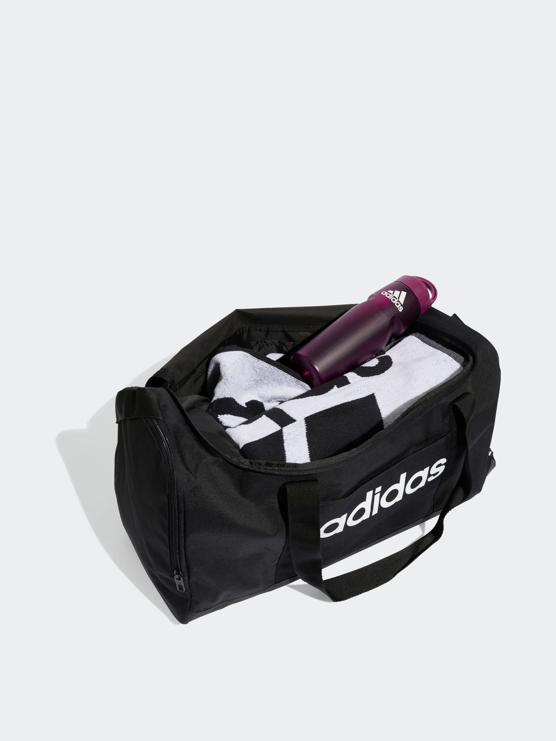 Zwart - adidas Linear Medium Duffel Bag