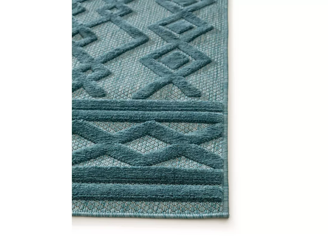 Tapis d'extérieur & intérieur Bonte Turquoise 120x170 cm