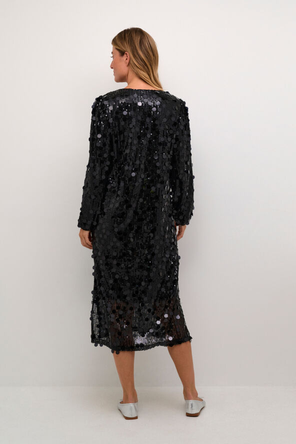 Cream CRShine Dress Pitch black
