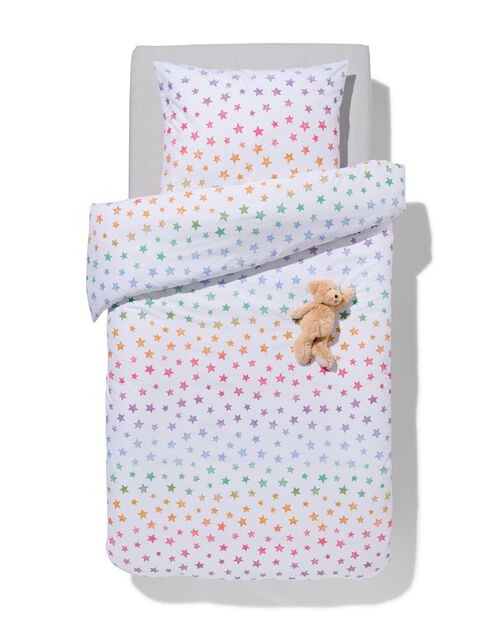 housse de couette coton doux enfant 140x200 étoiles