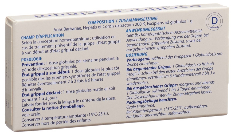 OSCILLOCOCCINUM Glob Fl 1 Dos<br>6 × 1 Dosis, Flasche, Streukügelchen