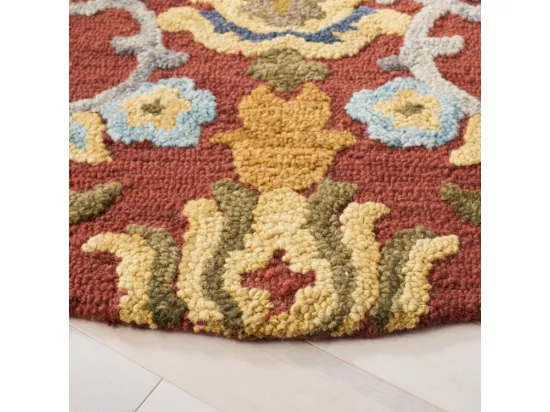 Tapis Red & Multi 122 X 122 cm - Juni