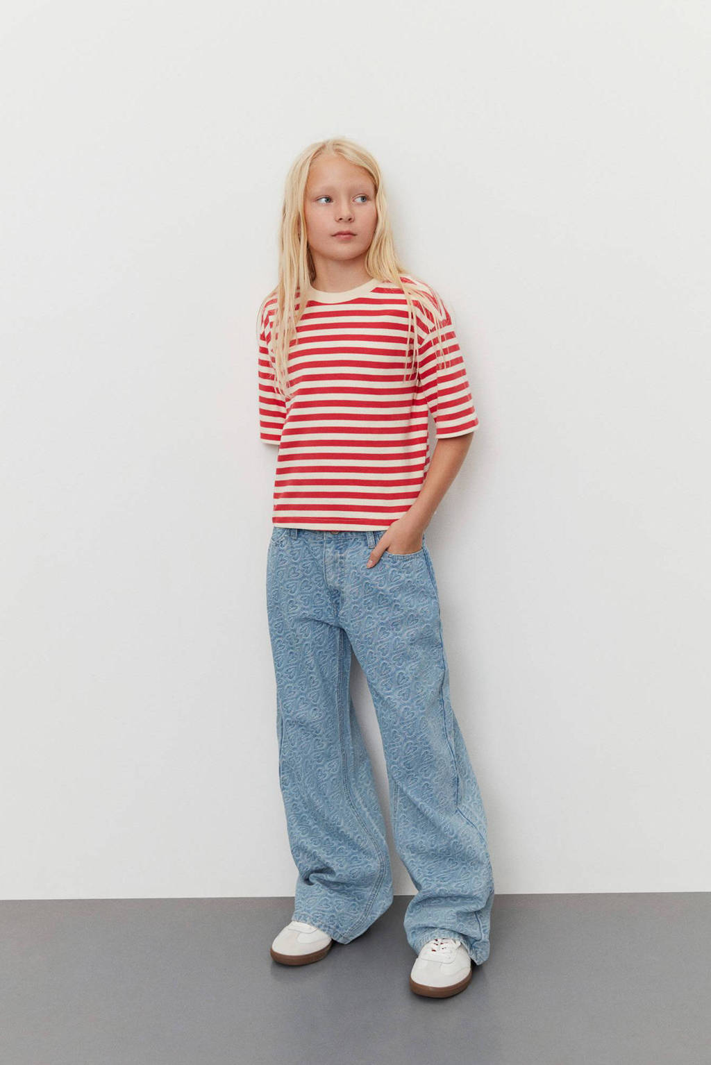 Sofie Schnoor gestreept T-shirt rood/wit