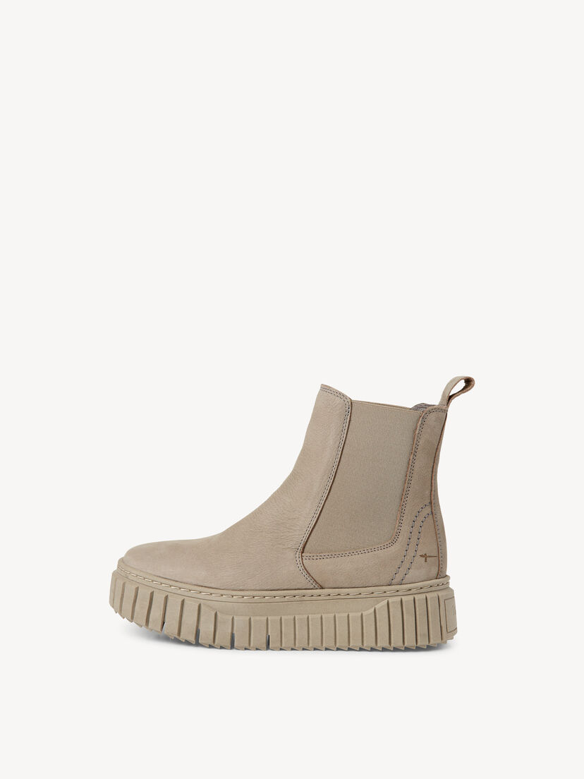 Leren Chelseaboot - grijs
