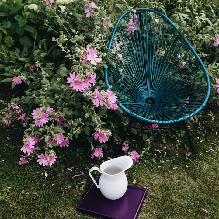 Acapulco Design - Acapulco Classic Chair, aqua verde / schwarz
