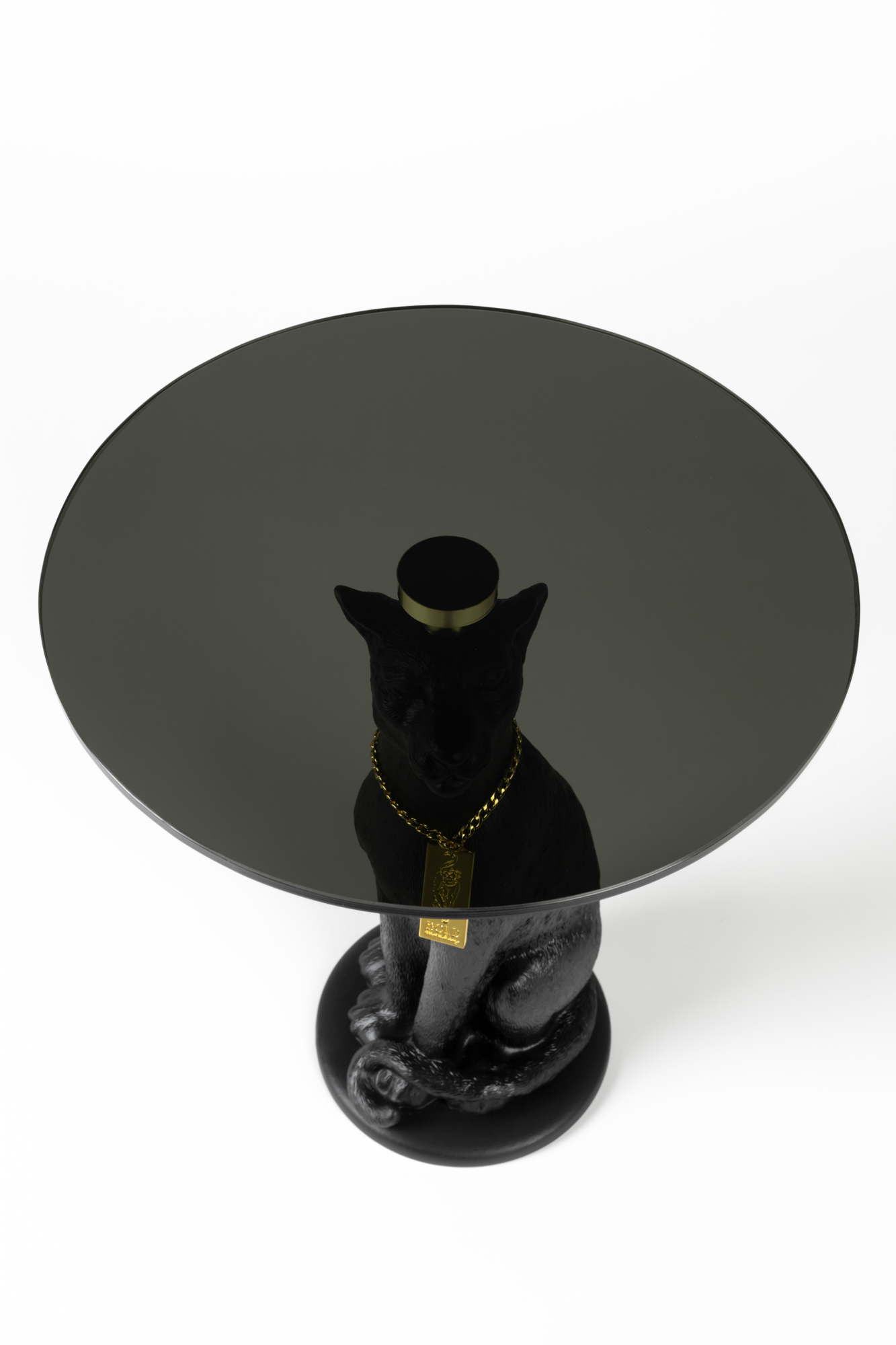 Bijzettafel Proudly Crowned Panther zwart