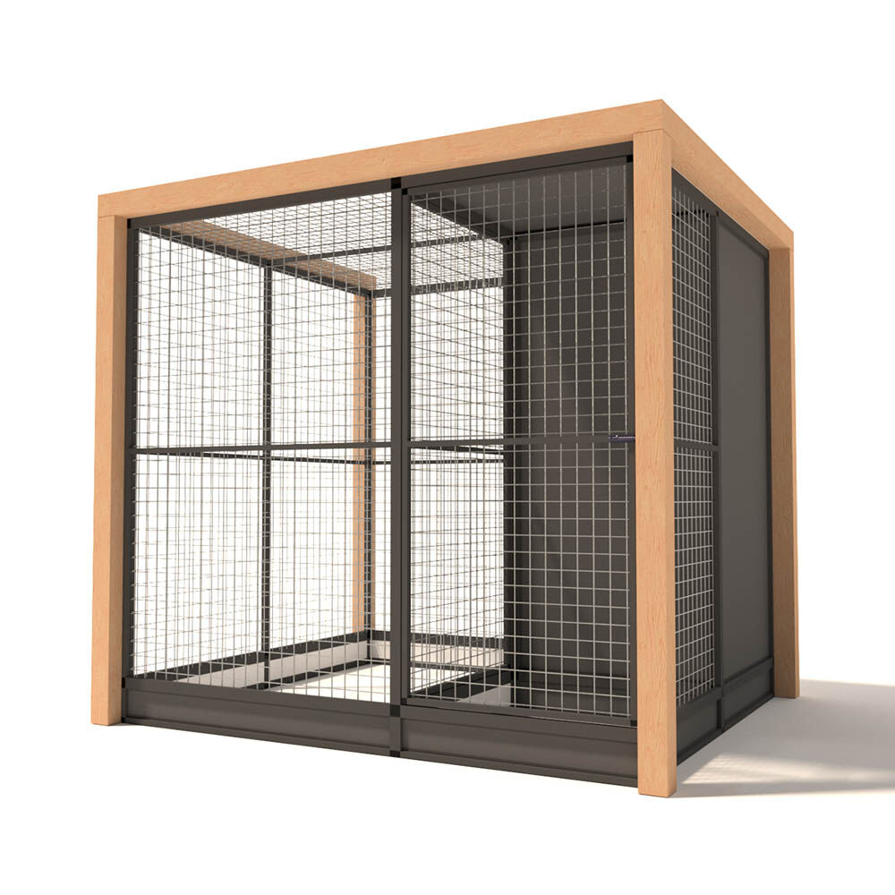 Glorenza Alfred - Kattenren - Antraciet - 202x190x224 cm