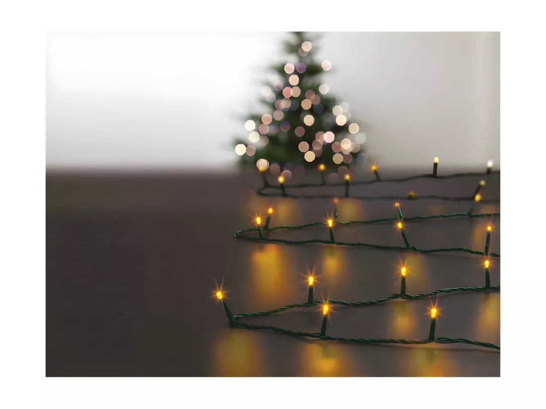 Guirlande lumineuse Extérieur programmable 14 mètres 192 LED Blanc Chaud