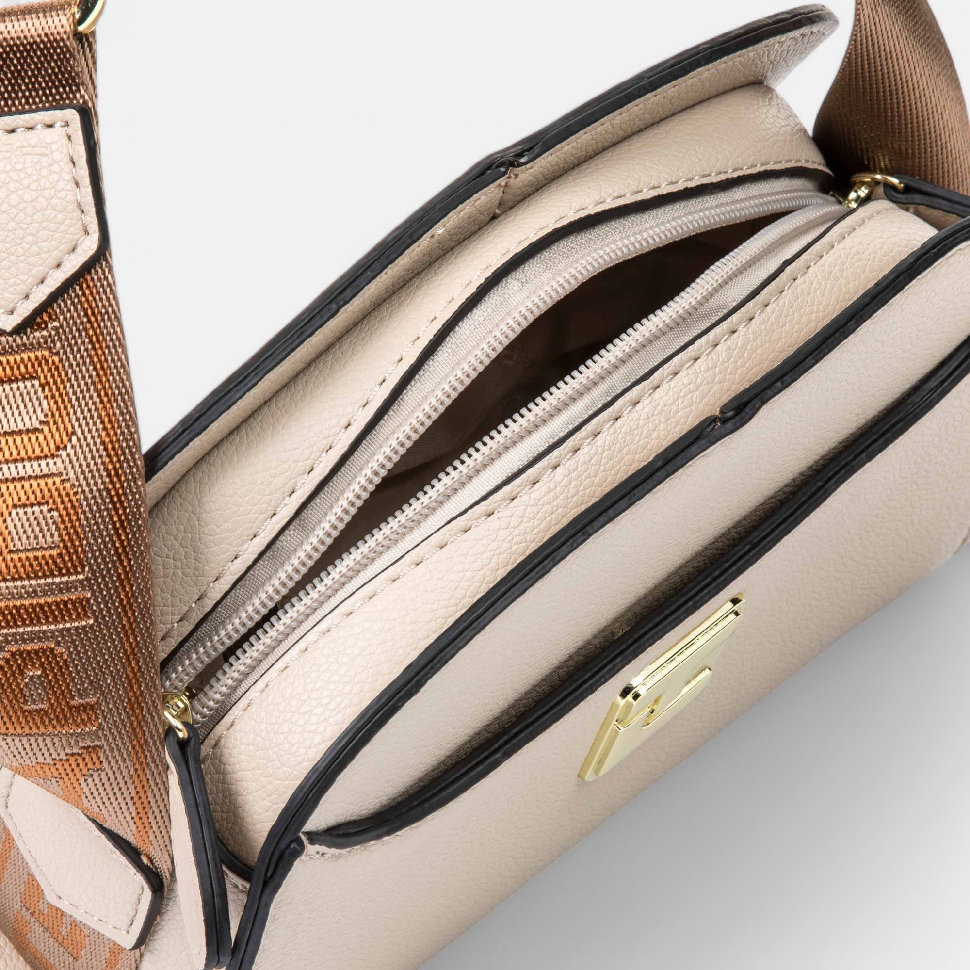 Sac bandoulière beige