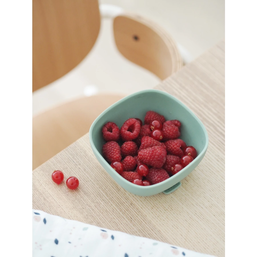 BEABA® Silikonschüssel mit Saugnapf, salbeigrün