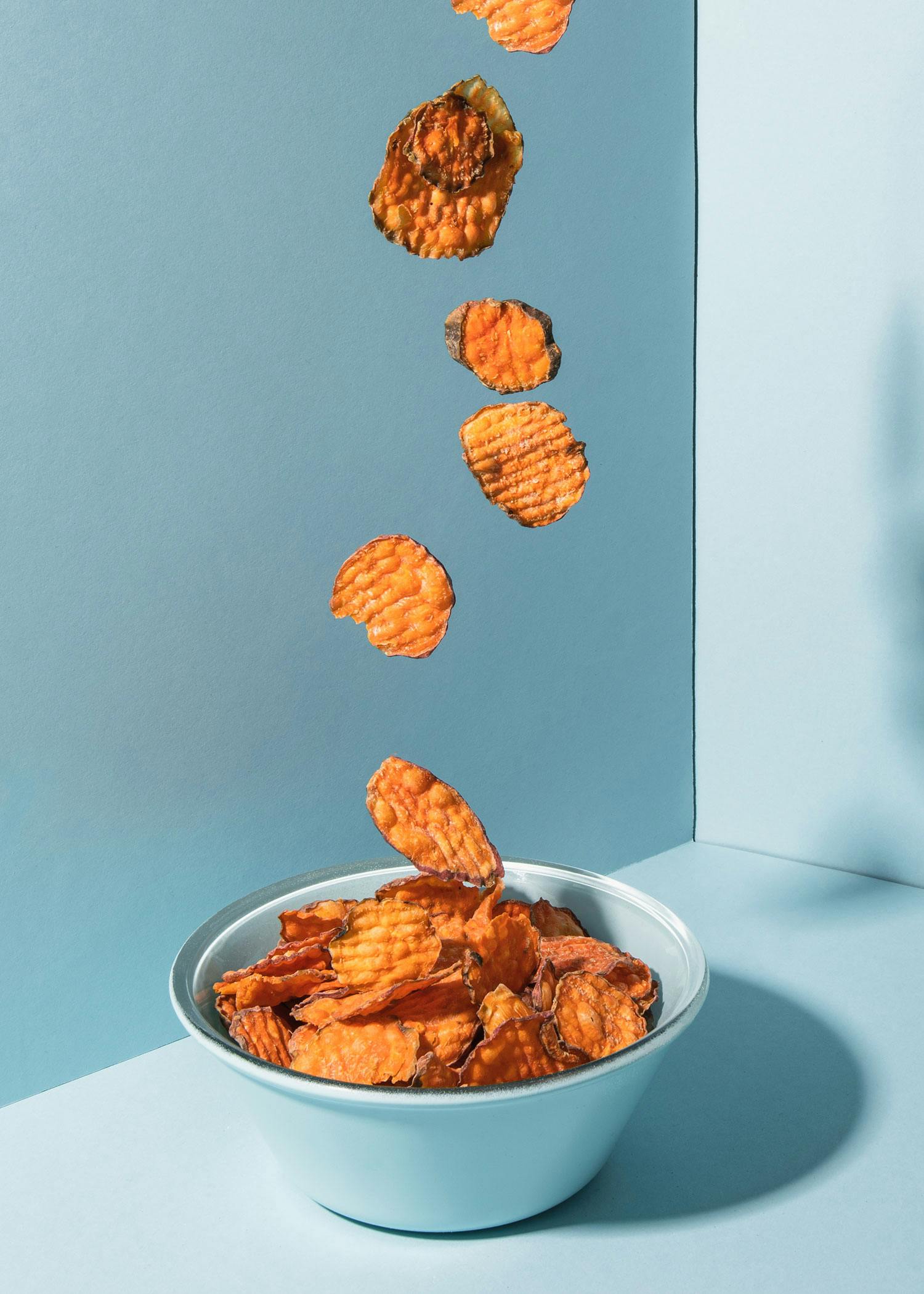 Bio Süßkartoffelchips ohne Zusatz von Öl und Salz 200 g