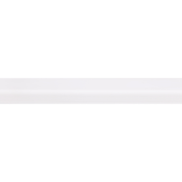 Koplat schuin grenen wit gegrond 12x34 mm 270 cm
