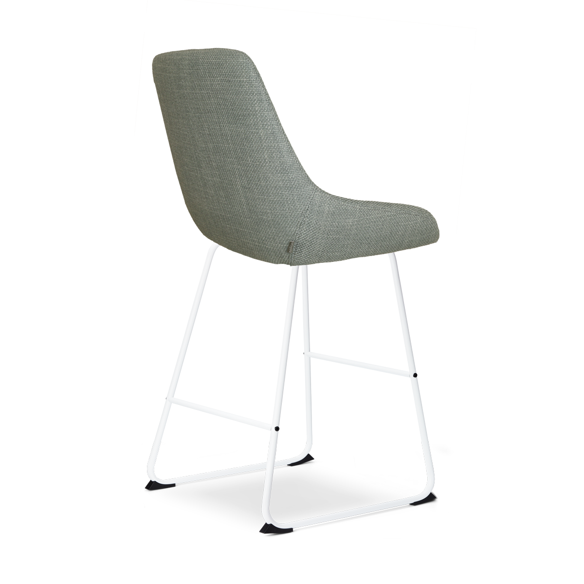 Barkruk Nino-Isa groen - wit onderstel - 65 cm