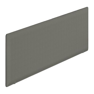 Panneau acoustique avec patine de fixation noir - L140 x 40 cm - Gris