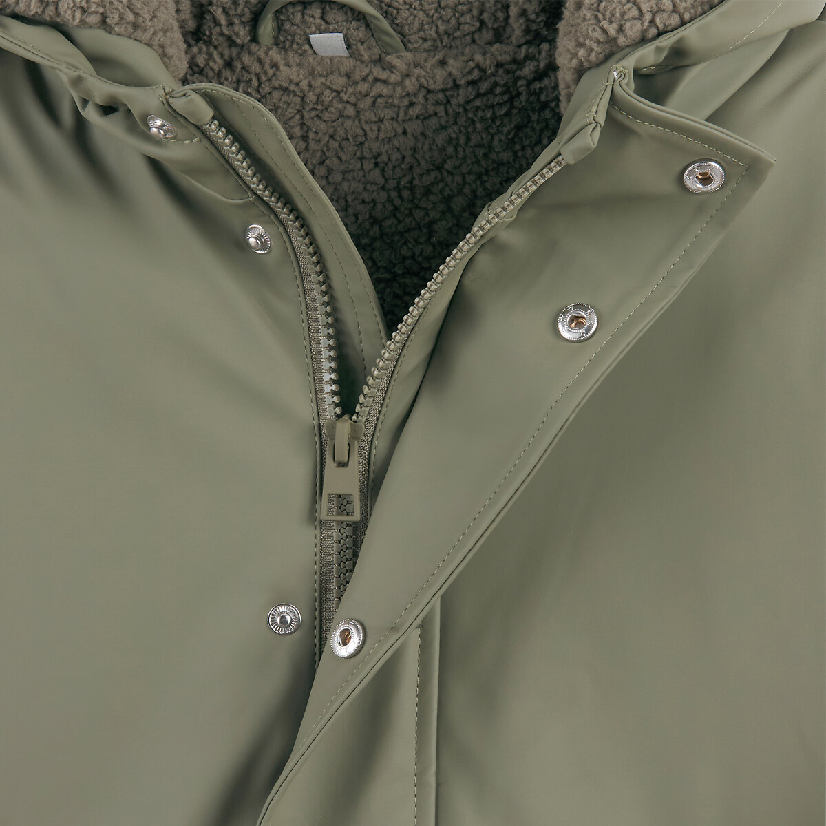 COLEÇÕES LA REDOUTE<br>Corta-vento com forro de sherpa e capuz