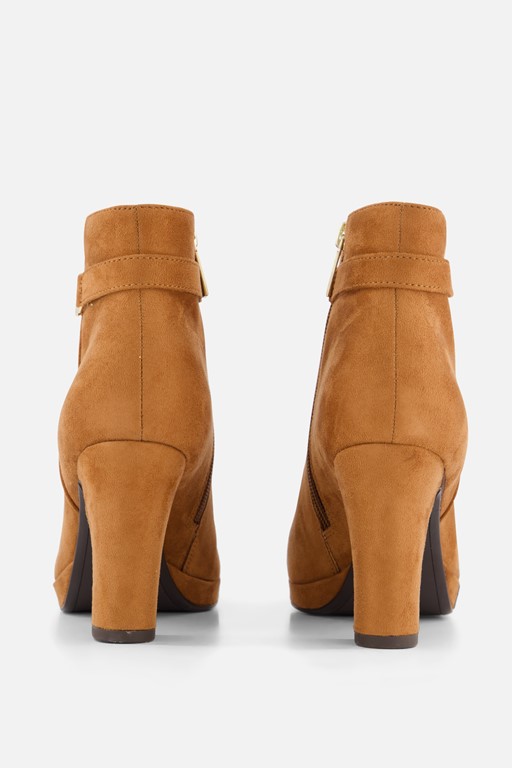 Tamaris Enkellaarsjes cognac Synthetisch