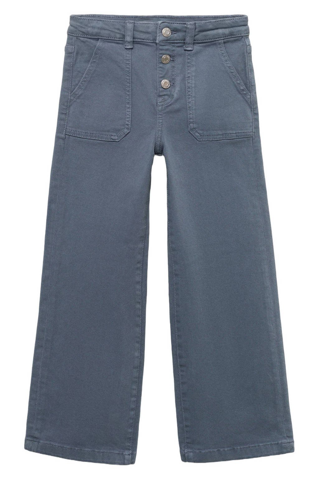 Mango Kids wide leg jeans blauw