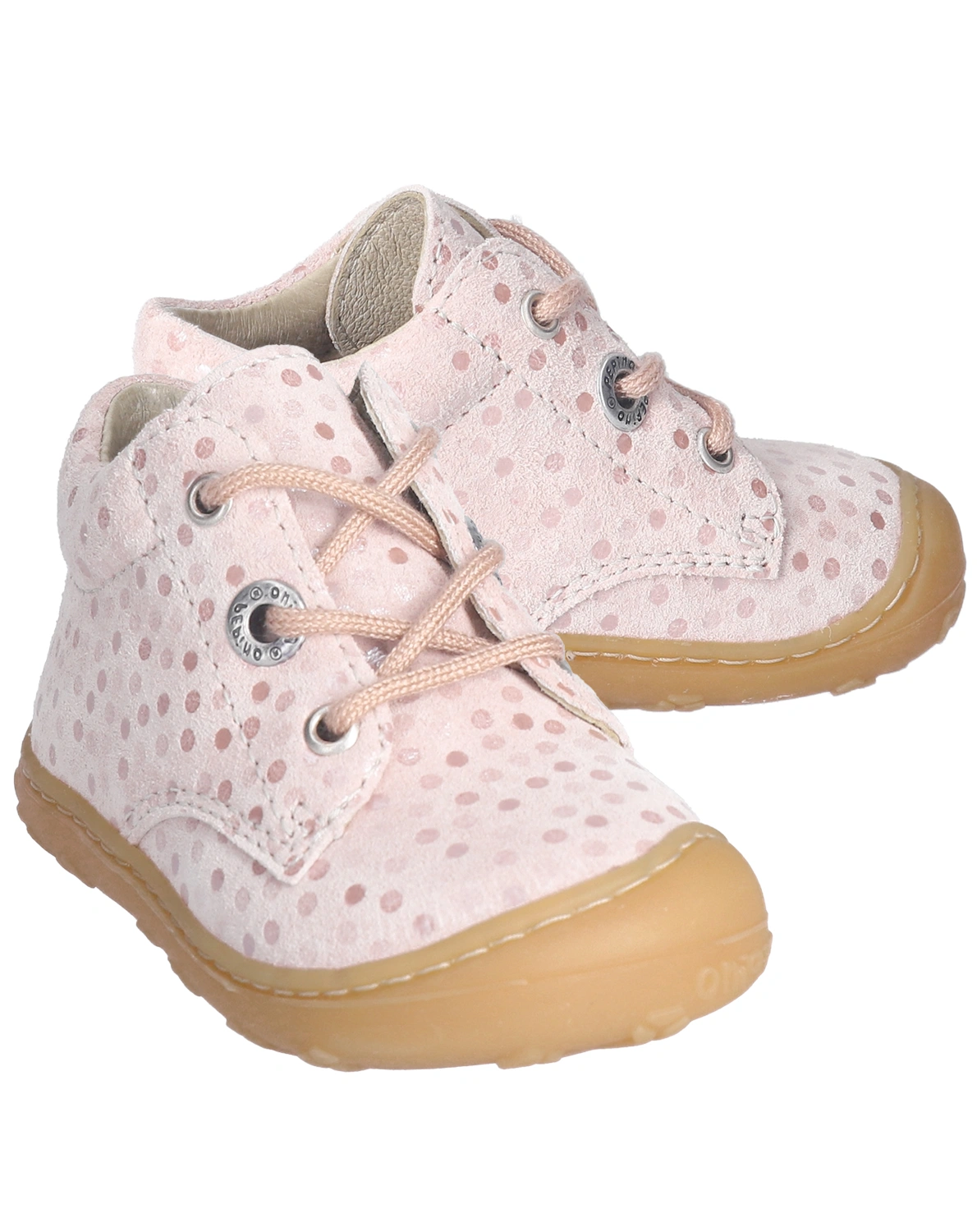 Schnür-Lauflernschuhe DOTS BUBBLE in powder