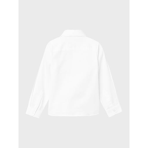 Name It Langærmet Skjorte, Bright White, 110 cm