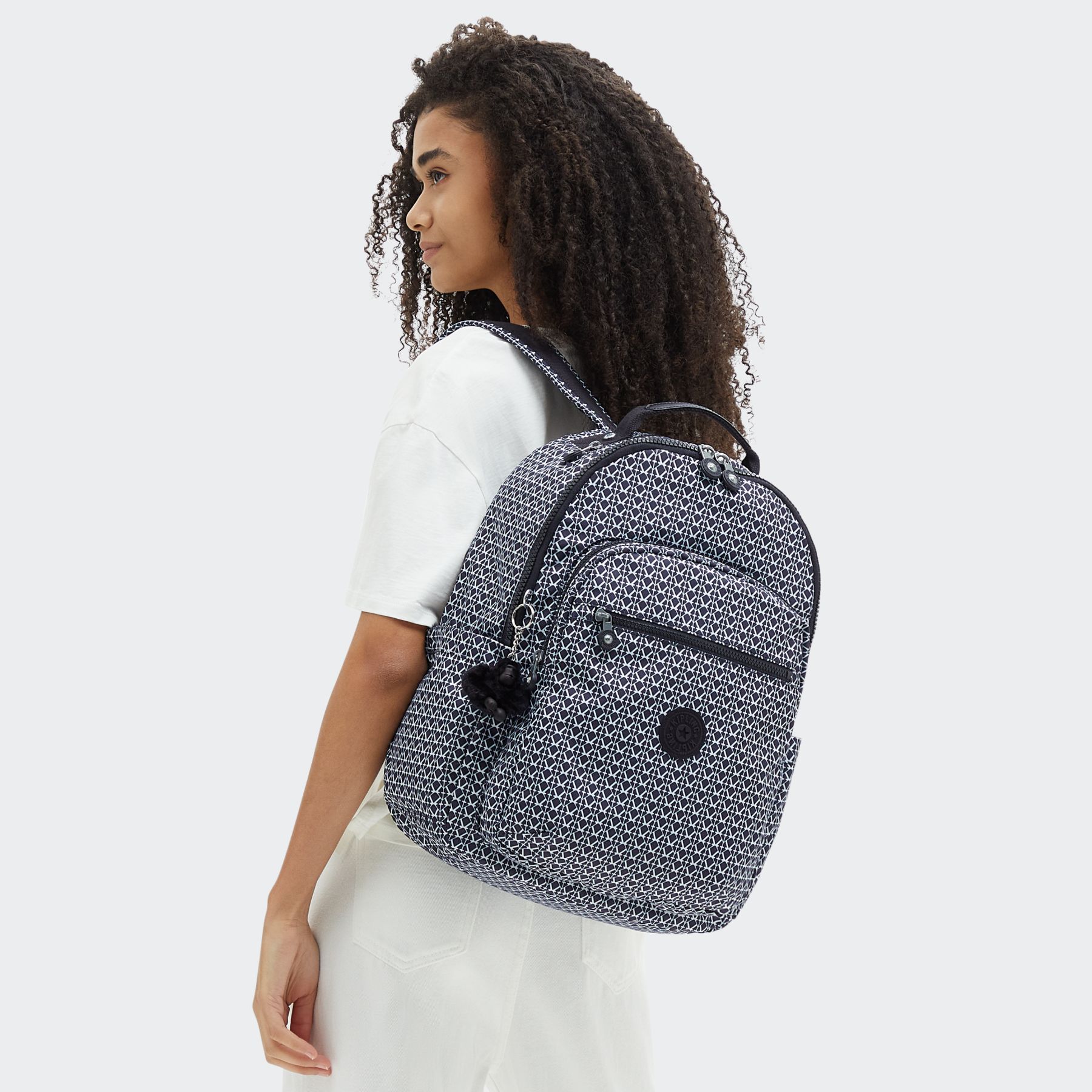 SEOUL Grand Sac à Dos Avec Protection Pour Ordinateur Portable - Signature Print