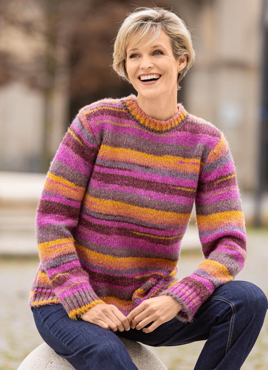Pullover mit Farbverlauf