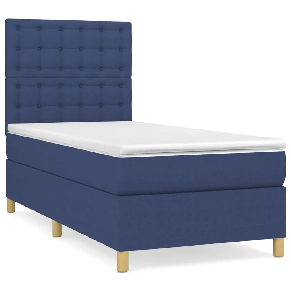 VidaXL Sommier à lattes avec matelas - Bleu