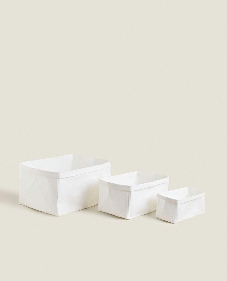 CESTO ORGANIZADOR COM EFEITO DE PAPEL