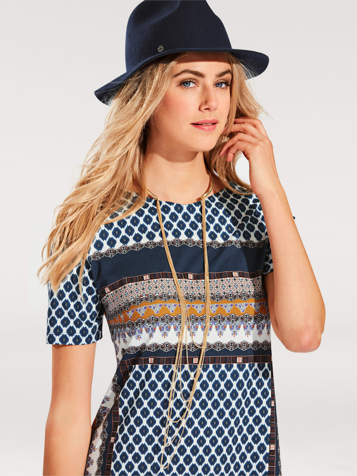 Robe en jersey imprimé tendance
