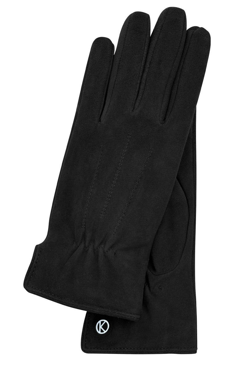 Suède handschoenen 'Luna' zwart Zwart