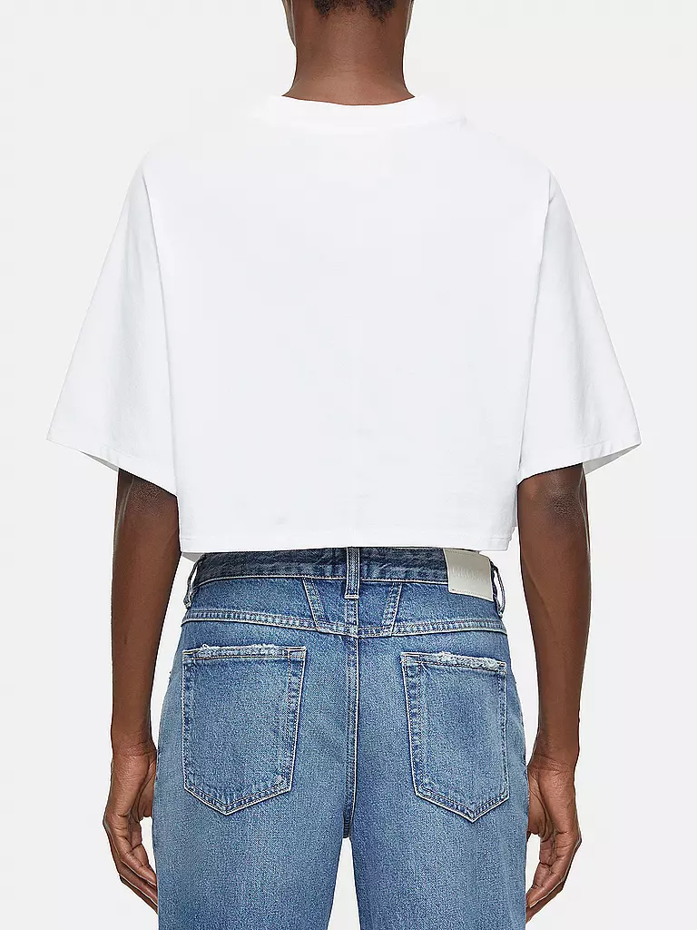 CLOSED T-Shirt Cropped Fit  weiss