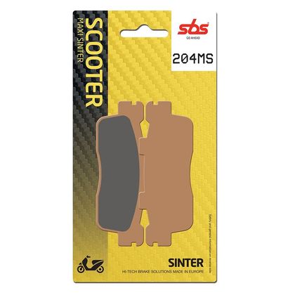 Plaquettes de freins SBS 204MS Sinter Métal Fritté Arrière
