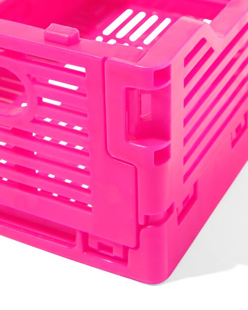 caisse pliable à lettres recyclée rose vif